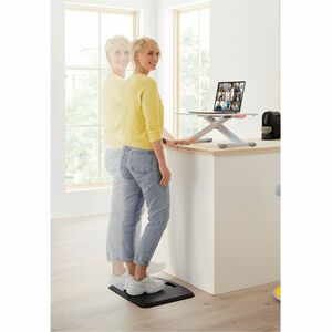 Leitz Ergo Cosy Standing Desk - Height Adjustable - 420 mm Table Top Width x 800 mm Table Top Depth - 72 mm Height - Grey
