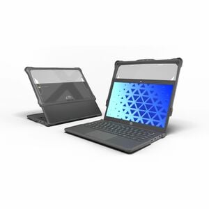 MAXCases Extreme Shell-F2 Slide Case for HP Fortis ProBook X360 G11 and G10 11" (Gray/Clear) - For HP Chromebook - Gray, C