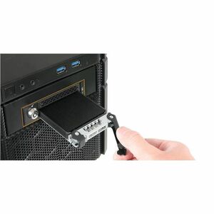 Icy Dock ToughArmor MB833MK-B V2 Drive Enclosure for 3.5" M.2, PCI Express NVMe 4.0 - SFF-8654 SlimSAS Host Interface Inte