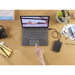 Seagate One Touch Tragbar Festplatte - 2,5" Extern - 4 TB - Schwarz - Notebook Unterstütztes Gerät - USB 3.0 - 5400U/Min
