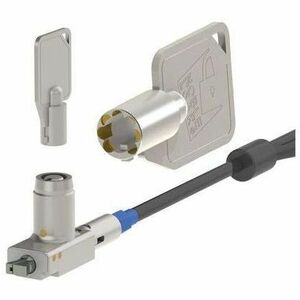 Noble TZ04T Cable Lock For Notebook - TAA Compliant - 1.80 m Cable - Master Keyed Lock - Sliver - Hardened Stainless Steel