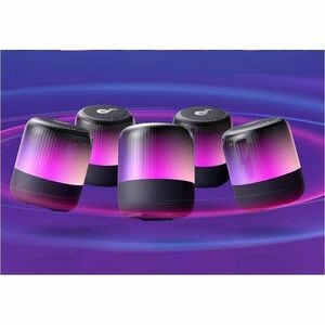 soundcore Glow Mini Portable Bluetooth Speaker System - Black - Battery Rechargeable