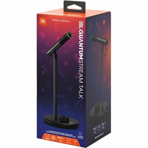 JBL Quantum Stream Talk Dynamic Microphone for Recording, Live Streaming - Black - 50 Hz to 12 kHz -47 dB - Super-cardioid