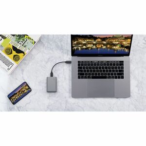 SSD Portable LaCie Secure - 2.5" Externe - 500 Go - USB Type C, USB 3.0, USB 3.1 Type C - 256-bit AES Norme de cryptage