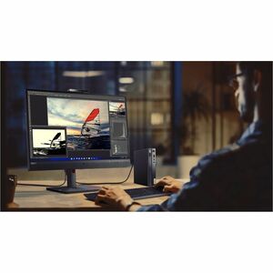 Lenovo ThinkCentre neo 50q Gen 4 12M2001VUX Tiny Thin Client Core i3 (12th Gen) i3-1215U Hexa-core (6 Core) 1.20 GHz - Bla
