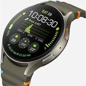 Samsung Galaxy Watch7 SM-L300 Smart Watch - Unisex - Green Body Color - Black Case Color - Green Band Color - Aluminium Bo