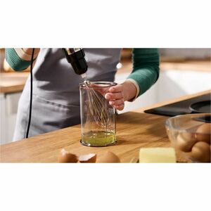 Frullatore a mano Bosch ErgoMaster - Con dorsi plastici, Acciaio inox - 1000 W - 1,40 m - Acciaio inox, Nero