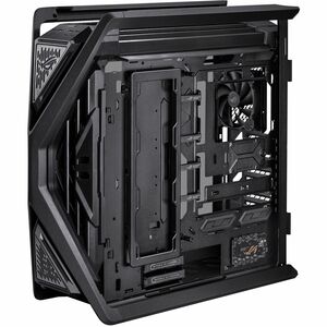 ROG Hyperion GR701 BTF Edition E-ATX computer case motherboard hidden connectors design support 420 mm dual radiator suppo