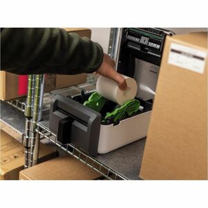 Brother TD-4420DNFC Desktop Direct Thermal Printer - Monochrome - Label Print - Fast Ethernet - USB - USB Host - Serial - 