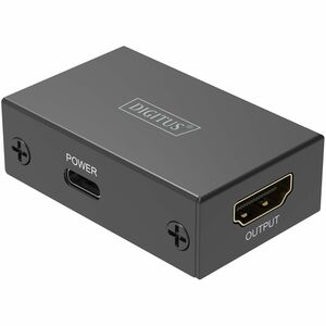 Digitus HDMI-Verlängerung - Schwarz - 1 x USB - 2 x HDMI - 13 m Operating Distance - Metall
