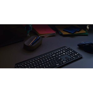 Logitech MX Keys for Business Keyboard - Wireless Connectivity - English (US) - Graphite - MX Keyswitch - Bluetooth - 10 m