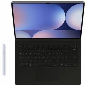 Samsung Book Cover Tastatur/Cover (Buchfalz) Samsung Galaxy Tab S10 Ultra, Galaxy Tab S9 Ultra Tablet - Schwarz - 327 mm H