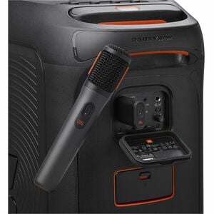 JBL PartyBox Wireless Dynamic Microphone for Singing, Indoor, Outdoor, Speaker, Voice, Vocals - Black - RF - 50 Hz to 15 k