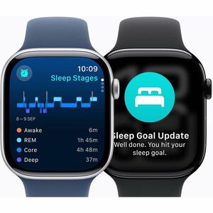 Apple Watch SE Smart Watch - 44 mm Case Height - 38 mm Case Width - Argenté Case Color - Denim Band Color - Aluminium Case
