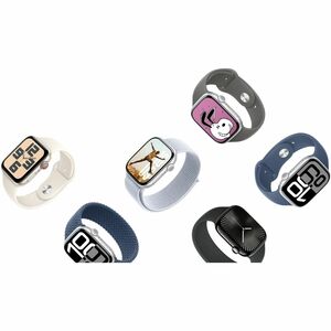 Apple Watch Series 10 Smartwatch - 46 mm Case Height - 39 mm Case Width - Silber Case Color - Aluminium Case Material - Wi