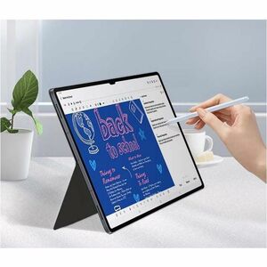 Samsung Book Cover Keyboard/Cover Case (Book Fold) Samsung Galaxy Tab S10 Ultra, Galaxy Tab S9 Ultra Tablet - Black - 327 