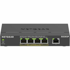 Netgear 300 GS305Pv3 5 Ports Ethernet Switch - Gigabit Ethernet - 10/100/1000Base-T - 2 Layer Supported - 66.78 W Power Co