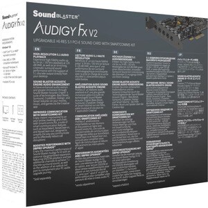 Sound Blaster Sound Blaster FX V2 Sound Board - 5.1 Sound Channels - Plug-in Card - Creative - PCI Express x1 - 120 dB - 3