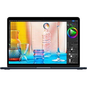 Apple MacBook Air MC8K4LL/A 13.6"" Notebook - Apple M3 - 16 GB - 256 GB SSD - English (US) Keyboard - Midnight - Apple M3 