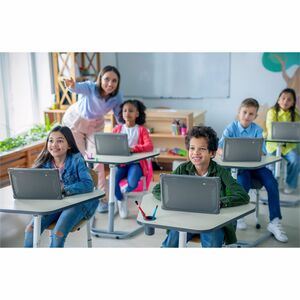 MAXCases Extreme Shell-F3 Rugged Case for Lenovo Chromebook - Clear, Grey - Impact Resistant, Drop Resistant, Pressure Res
