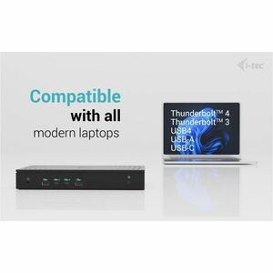 i-tec Universal 13 Port(s) USB Type C Docking Station for Tablet, Smartphone, Microphone, Monitor, Notebook - Charging Cap