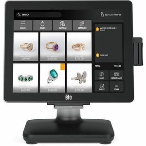 Elo EloPOS POS Terminal - Celeron G4900T - 4 GB DDR4 SDRAM 128 GB M.2/SATA - 38.1 cm (15") LED Touchscreen - Wireless LAN 