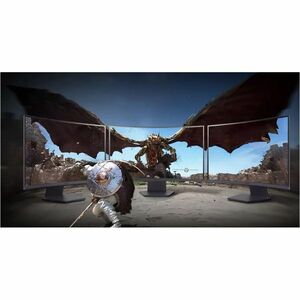 LG UltraGear 32GS60QC-B 32" Class WQHD Curved Screen Gaming LCD Monitor - 16:9 - 80 cm (31.5") Viewable - Vertical Alignme