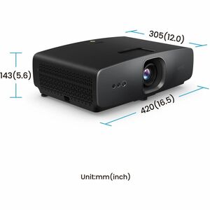 BenQ W2720I 3D DLP Projector - 16:9 - Ceiling Mountable - High Dynamic Range (HDR) - Front, Ceiling - 2160p - 20000 Hour N