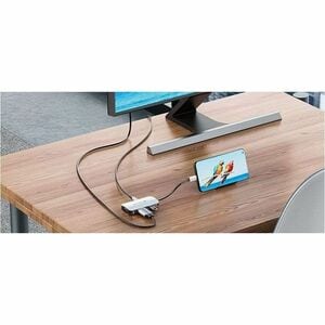 Vention USB Type C Docking Station for Notebook, Tablet, Smartphone, Gaming Console, Monitor - Charging Capability - Grey 