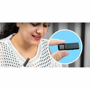 Vention Wireless Microphone for Voice, Recording, Video Recording, Interview Room, Live Streaming, Podcasting, Vlog - Blac