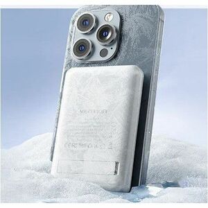 Vention FHS Power Bank - White - For iPhone - 5000 mAh - 20 W - 2.40 A, 2.22 A, 1.67 A, 3 A - 5 V DC, 9 V DC, 12 V DC Outp