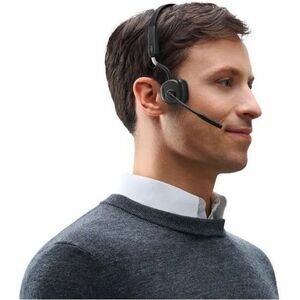 Shokz OpenComm2 UC Wireless Behind-the-neck, Earbud, Over-the-ear, Open-ear Stereo Earset - Black - Binaural - Open - 3000