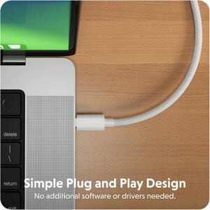HyperDrive HD6007BKGL 2.50 m HDMI/USB-C A/V Cable - Cable for Audio/Video Device, USB Device, Monitor, Smartphone, Tablet,