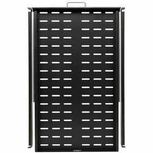 Tripp Lite series SmartRack SRSHELF4PSLVENT 1U Rack-mountable Rack Shelf for Data Center, Server, LAN Switch - Black Powde