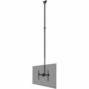 Neomounts Ceiling Mount for TV - Black - Height Adjustable - 1 Display(s) Supported - 94 cm to 177.8 cm (70") Screen Suppo