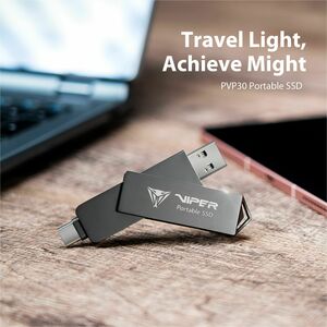 VIPER PVP30 1 TB Portable Solid State Drive - External - MacBook Device Supported - USB 3.2 (Gen 2) - 3 Year Warranty Card