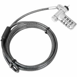Targus DEFCON ASP96RGLX Cable Lock For Monitor, Docking Station, Notebook - 198.12 cm (78") Cable - Resettable - 4-digit -