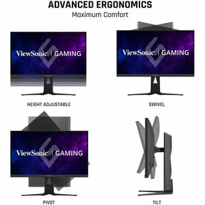 ViewSonic XG275D-4K 27 Inch 4K UHD Gaming Monitor with Switchable Refresh Rate Up to 320Hz, 0.5ms Response Time, AMD FreeS
