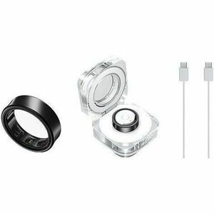Samsung Galaxy Ring Smart Ring - Finger Wearable - Titanium Black - Accelerometer, PPG Sensor, Temperature Sensor - Sleep 