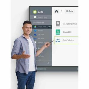BenQ Board Pro RP6504 4K UHD LCD Collaboration Display - ARM - 8 GB - Infrarosso (IrDA) - Touchscreen - 16:9 Rapporto di f