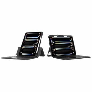 Targus VersaVu THZ988ES Tastatur/Cover (Folie) für 27,9 cm (11 Zoll) bis 33 cm (13 Zoll) Apple iPad Pro 11 (2024), iPad Pr