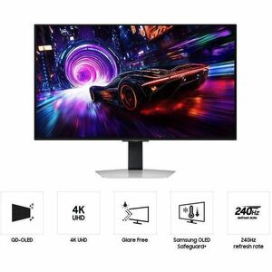 Samsung Odyssey OLED G8 S27FG810SN 27" Class 4K UHD Gaming OLED Monitor - 16:9 - Silver - 27" Viewable - OLED - 3840 x 216