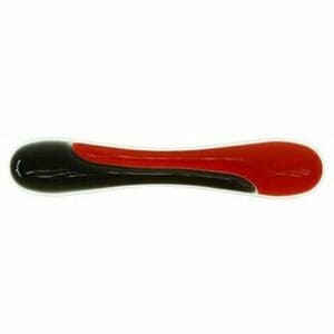 Kensington Duo Gel Wave Keyboard Wrist Rest - 479.4 mm Width x 88.9 mm Depth - Red, Black - Gel - Slip Resistant - 1 Each