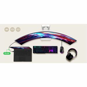 LG UltraGear 39GX90SA-W 39 Zoll Class UW-QHD Gekrümmter Bildschirm Gaming-OLED-Monitor - 21:9 Format - Schwarz - 99,1 cm (