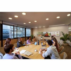 Poly Studio X72 All-In-One Video Bar - For Meeting Room, Video Conferencing, Audio Conferencing - Large Room Size Supporte