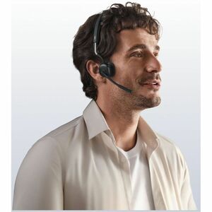 Shokz OpenMeet Sem fios Headset, Na orelha, Fixo à orelha Estéreo Fone de ouvido - Preto - Binaural - Supra-aural - 2900 c