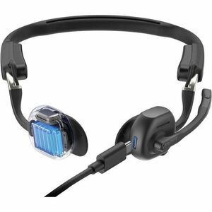 Shokz OpenMeet Sem fios Headset, Na orelha, Fixo à orelha Estéreo Auscultadores - Preto - Binaural - Open - 3000 cm - Blue
