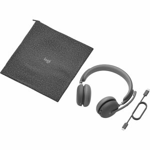 Logitech Zone Wireless 2 Wired/Wireless Over-the-head Stereo Headset - Graphite - Microsoft Teams Certification - Binaural
