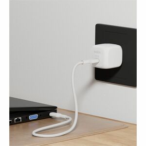 Belkin 45W Portable USB-C Wall Charger - 1xUSB-C (45W) - Fast Charge - Power Adapter - White - 45 W - White