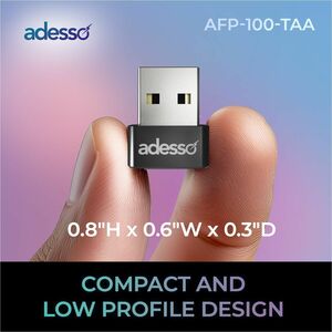 Adesso AFP-100-TAA Fingerprint Reader - USB - TAA Compliant